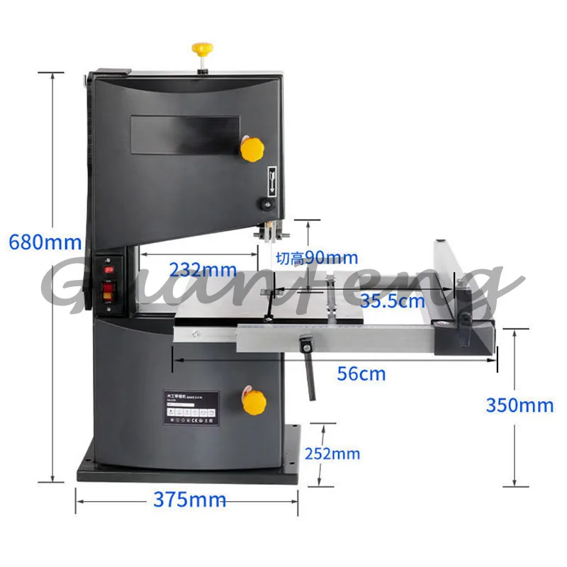 Portable 9 Inch Woodworking Band Saw 550W, Electric Wire Jigsaw Machine Household Carpenter Material Work