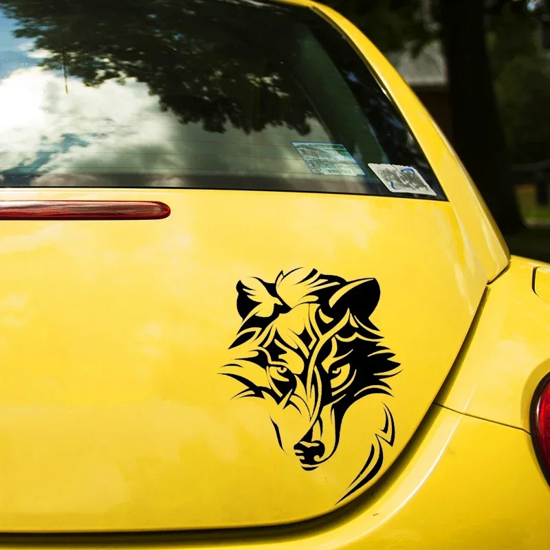 Wolf Predator Head Waterproof Vinyl Decal Car Accessories Pegatinas Para Coche DIY 15cm*20cm