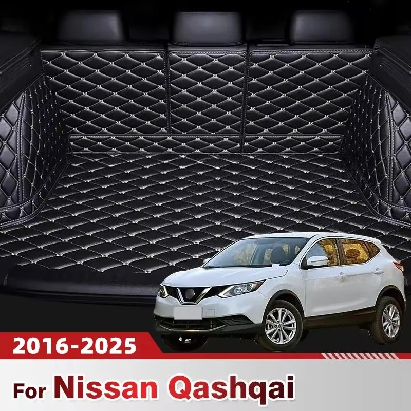 

Автоматический коврик в багажник с полным покрытием для Nissan Qashqai 2016-2025 2024 2023 2022 21 20 19 18 17, чехол для багажника автомобиля, аксессуары для интерьера