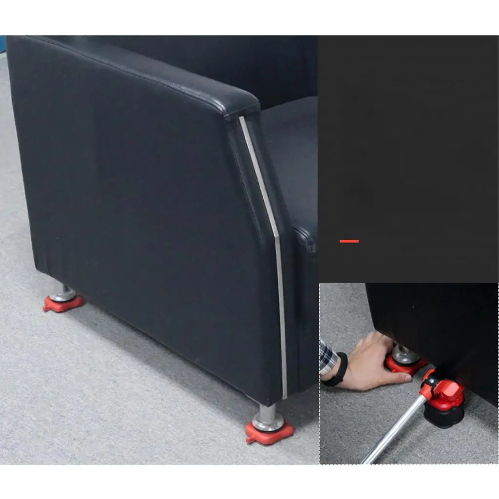 Heavy Duty Furniture Lifter with 4 Sliders for Safe Moving Appliance Roller Suitable for Sofas Couches Refrigerators