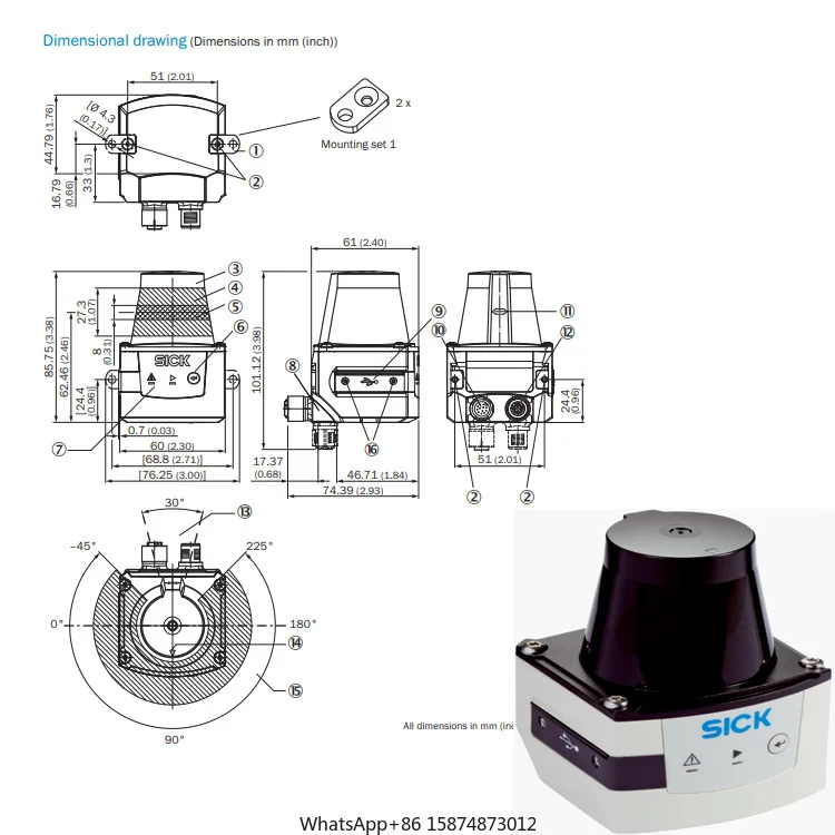 hot-selling SICK scanner sensor TIM351-2134001 1067299