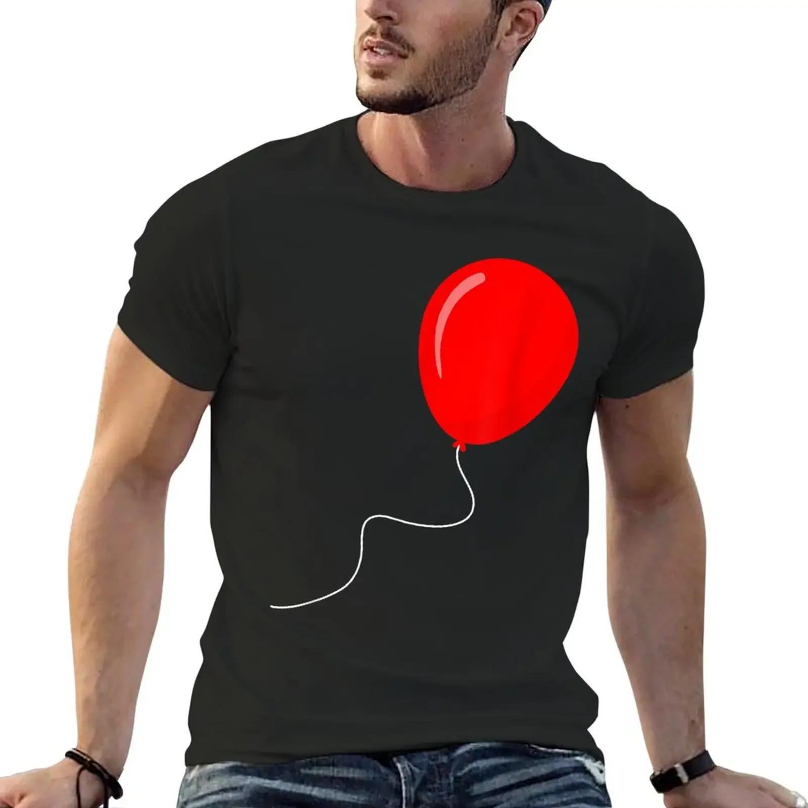 Red Balloon Christmas Men Women T-Shirt oversized graphic tee anime figures new edition T-shirt men