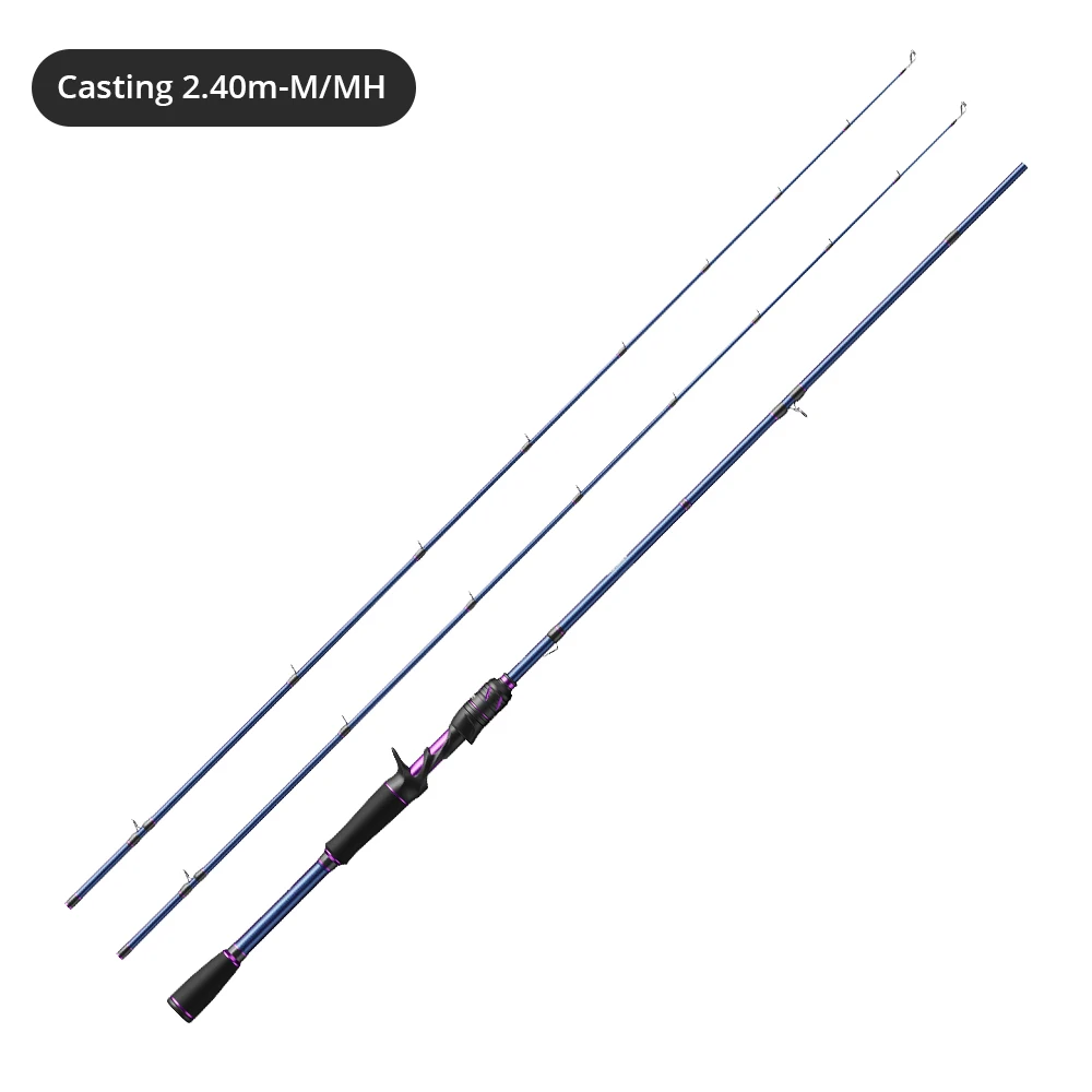KastKing Royale Legend III Carbon Spinning Casting Fishing Rod with 2.13m2.4m Baitcasting Rod for Bass Pike Fishing