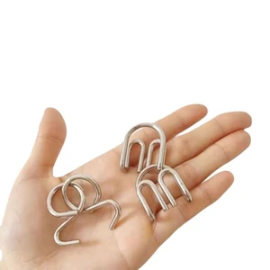 Metall-Puzzle-Spielzeug für Kinder, abnehmbare Schnalle, 9 Link, erwachsene Ieleisure, Stressreduzierung, Intelligenz, 8. September 8 Hauptverkäufe Kinderschnalle - №5