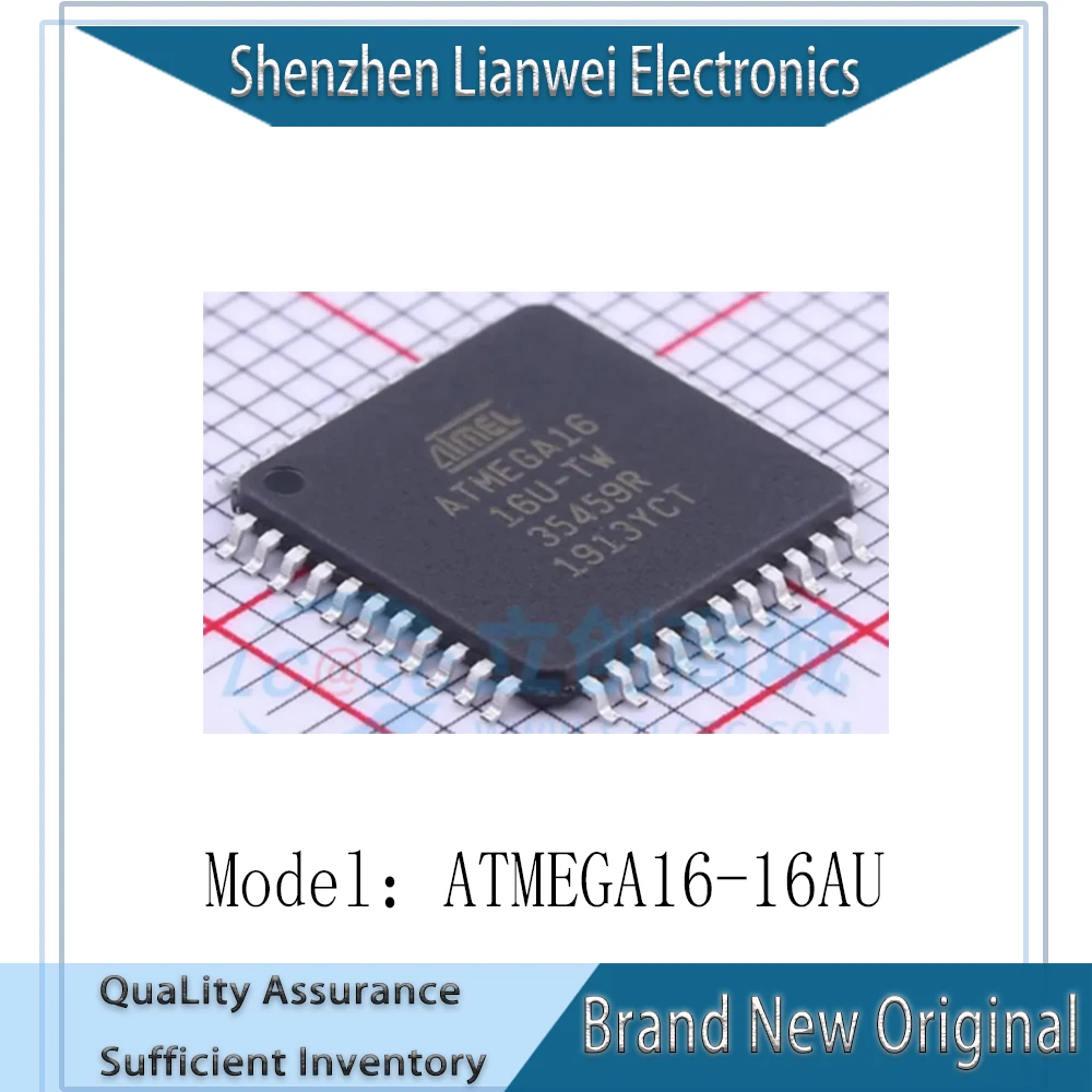 (1-10 Piece)100% New Original ATMEGA16-16AU ATMEGA16 IC MCU Chipset TQFP-44