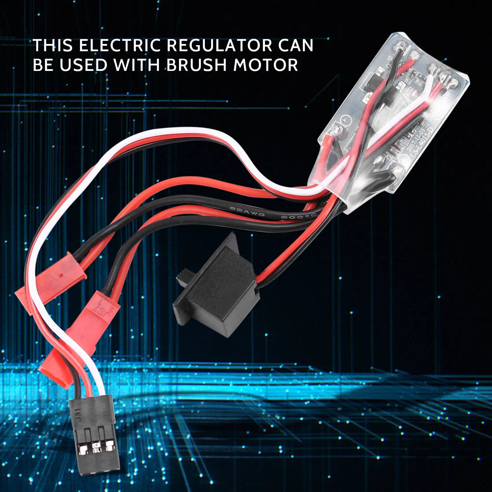 A30F-Rc ESC 10A Brushed Motor Speed Controller For 1/16 18 Rc Car Boat Tank