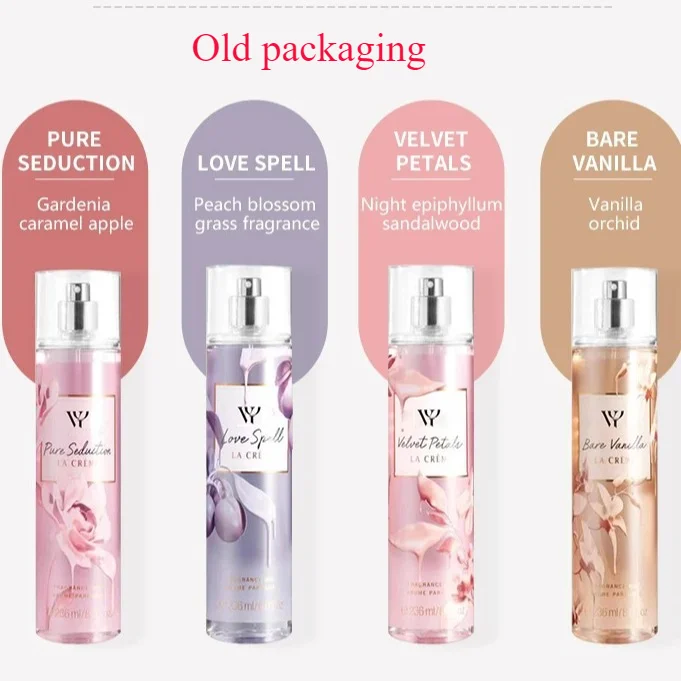 Women\'s Long lasting light fragrance Victoria fragrance body spray with various flavors Skin care