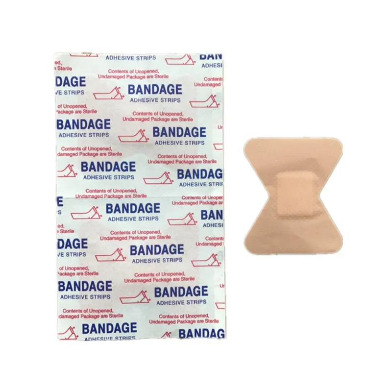 100pcs/set H Butterfly Shape Band Aid PE Waterproof Plaster Skin Wound Dressing Patch for First Aid Straips Adhesive Bandages