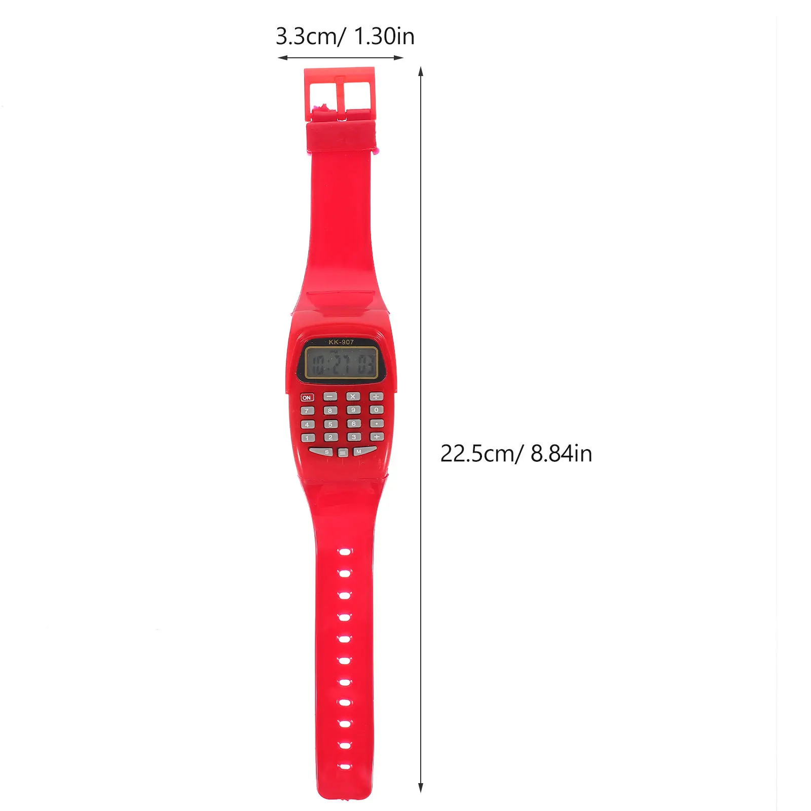 Reloj con calculadora para niños, reloj de pulsera con cálculo portátil, duradero, aprendizaje de matemáticas, regalo de cumpleaños, color naranja, 2 uds.