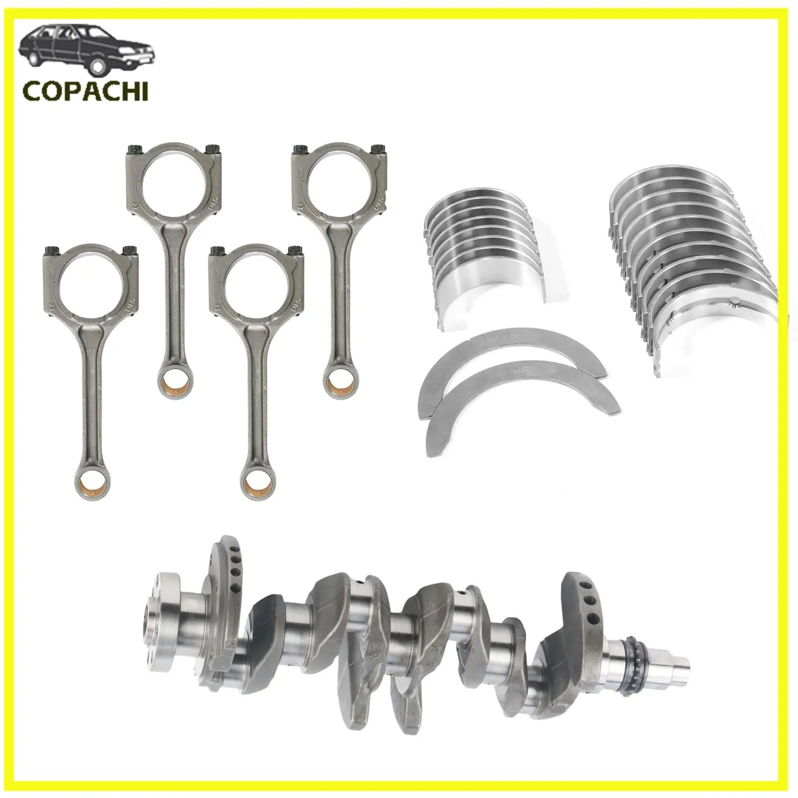 

Автомобильные детали G4NC Шатун двигателя, коленвала и комплект главных подшипников коленчатого вала для Hyundai Elantra KIA Forte 2.0L 2012-2019 гг.