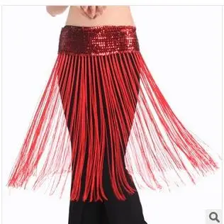 

Эластичная цепочка на талию с пайетками и кисточками для танца живота, женский этнический сценический костюм, модная танцевальная одежда