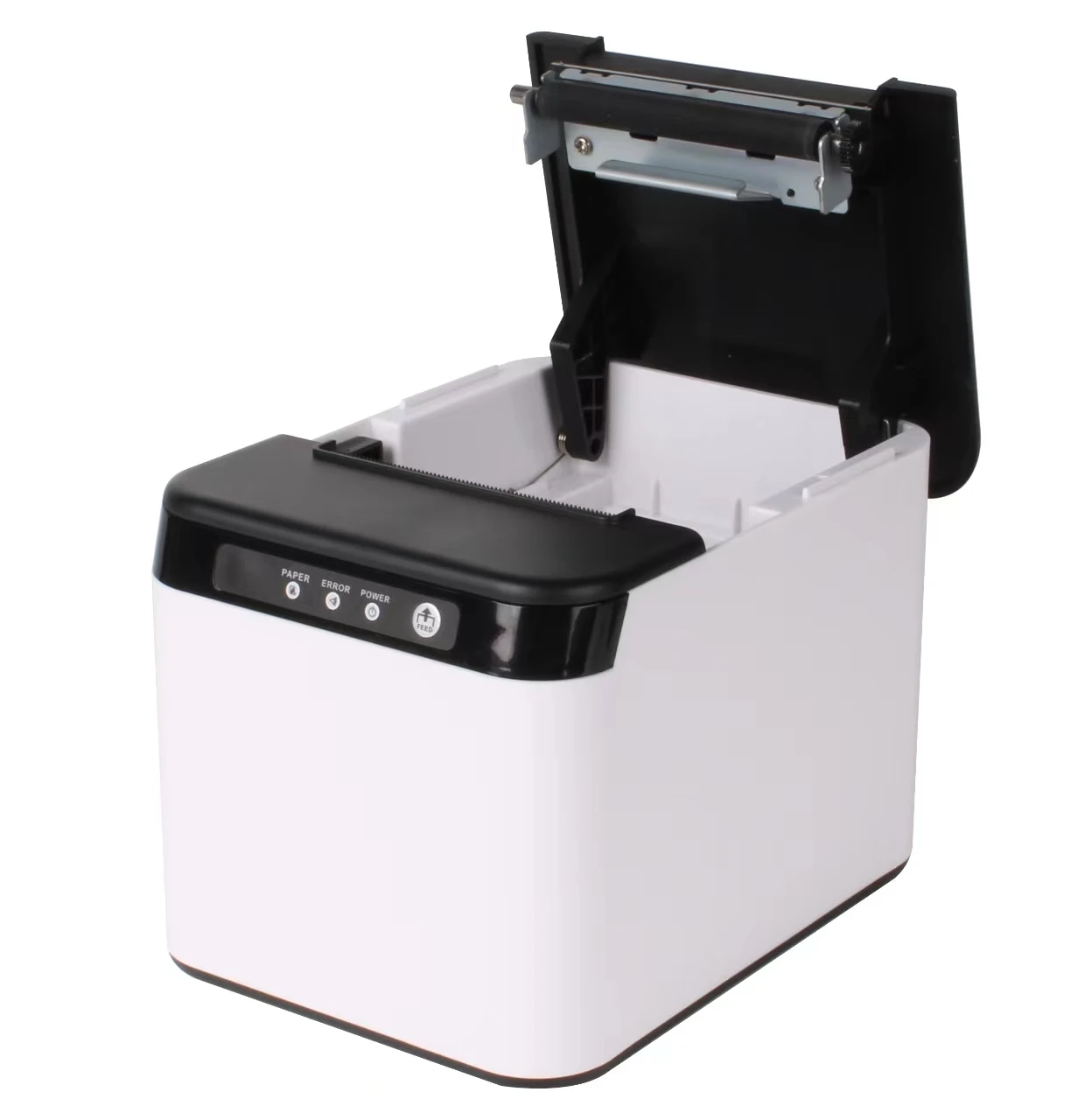 80mm Auto-cut Thermal Printer Black & White Color  Printing Machine with 83mm Paper Cabin USB or USB+Bluetooth Connection Max. 2