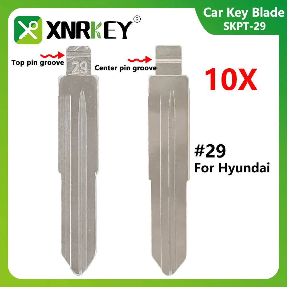 XNRKEY NO.29 Remote New Arrival Blank Car Remote Key Replacement Folding Flip Key Uncut Blade For Hyundai Sonata Santa fe Refine