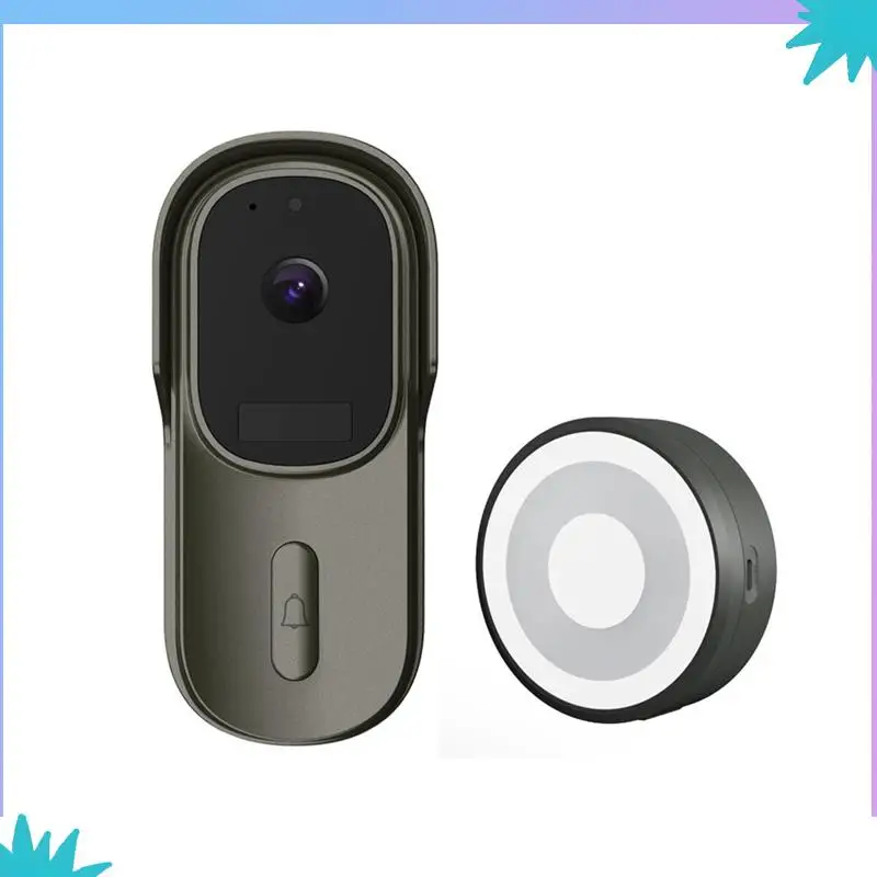 ABZW 2MP Wi-Fi 1080P умный дверной звонок Tuya Life APP IP65 водонепроницаемый широкий обзор аудио-видеодомофон дверной звонок