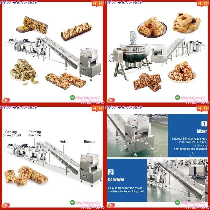 2026Hot CE Approved Snack Granola Bar Making Production Line Cereal Protein Bar Machine