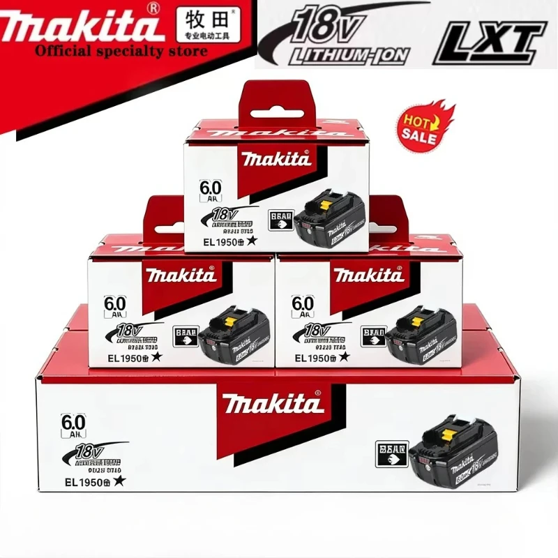 

Original Makita BL1860 18V 6.0Ah Battery - High Capacity Lithium Ion for BL1860B BL1850 BL1850B LXT Tools