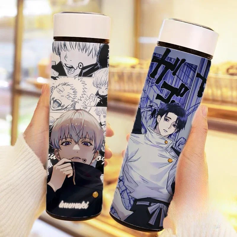 Jujutsu Kaisen Vacuum Insulation Cups Anime Figure Satoru Gojo Cosplay Thermos Mug Large Capacity Water Cup Kids Water Bottle