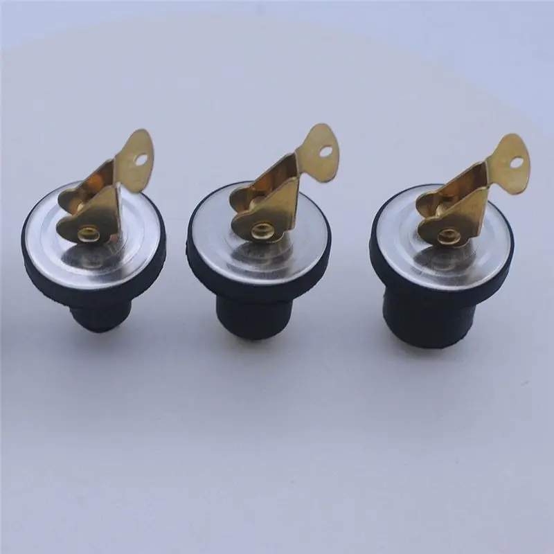 Compression Drain Plug Brass Screw Type Rubber Seal Yacht Boat Drain Plug For 3/8In 1/2In 5/8In 3/4In Diameter Drains-ABQA