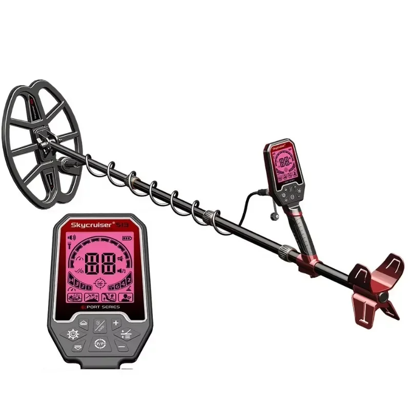 Skycruiser New Long Range Metal Detector S13 Fully Waterproof 5 Meters Professional Metal Detector Gold Hunting Treasure Machine