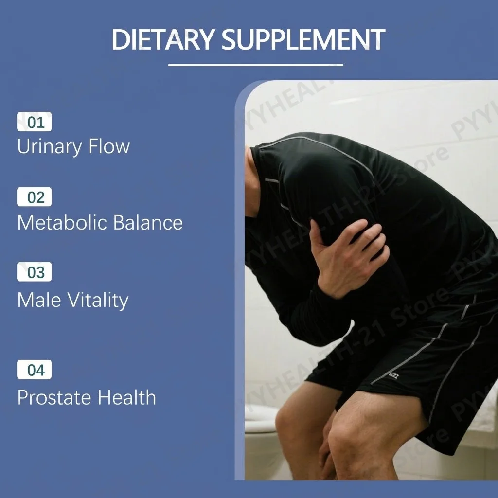 Prostate Health Soft Chews Urinary Flow Metabolic Balance Male Vitality Complex with Plant Sterols 60 Soft Chews for Men Urgency