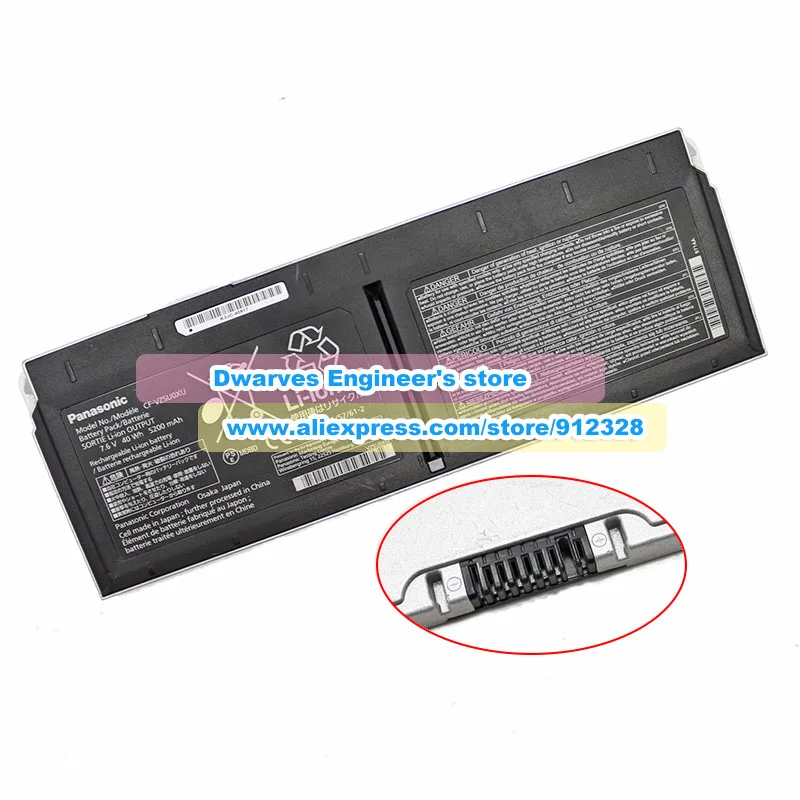 Genuine CF-VZSU0XU Battery CF-VZSU0WU CF-VZSU0ZU 7.6V 5200mAh 40Wh for Panasonic Toughbook CF-XZ6 Series CF-XZ62 CF-XZ67 CF-XZ68