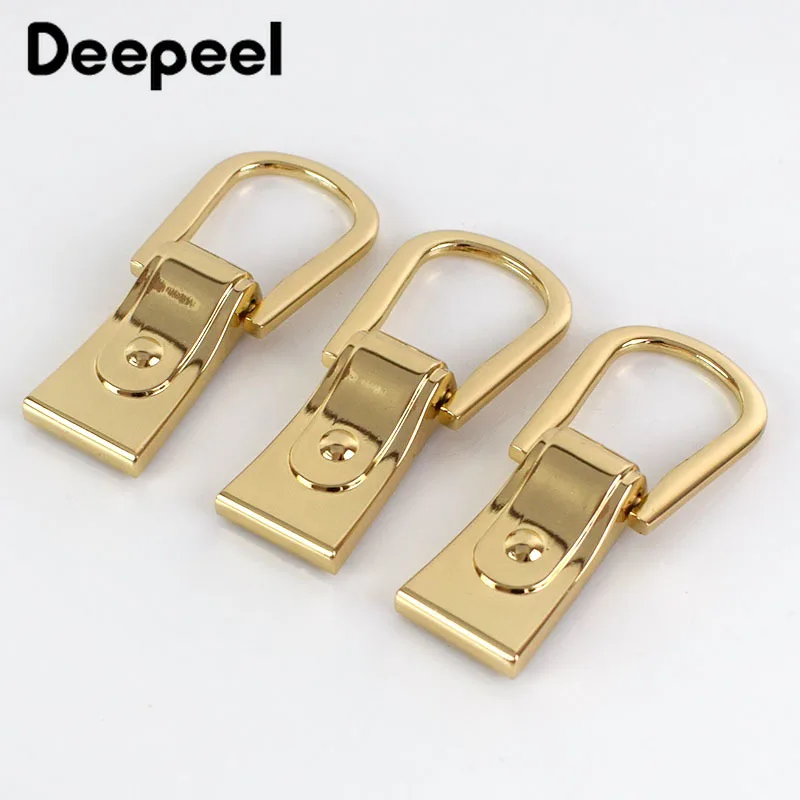 2/4Pcs Deepeel 22mm Metal Gold Hook Buckle Bag Side Clasp with Screws for Handbag Strap Connect Buckles DIY Hardware Accessories