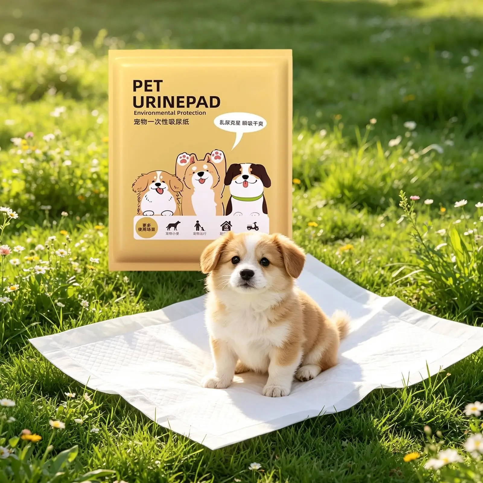 Disposable Pet Urine Pads 50Pcs High Absorbency Dog Diaper Wiping Paper Quick Dry Convenient Cleanup Sheets Pet supplies