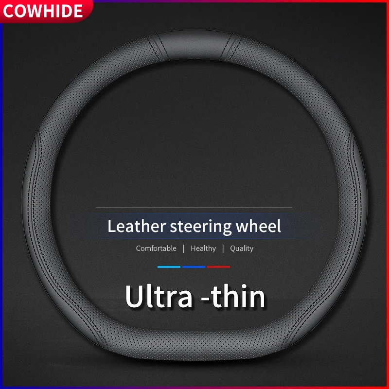 38cm Car Steering Wheel Cover For Jeep  compass grand cherokee wk2 wj 1999 Wrangler Sahara Renegade Liberty wangler Gladiator A