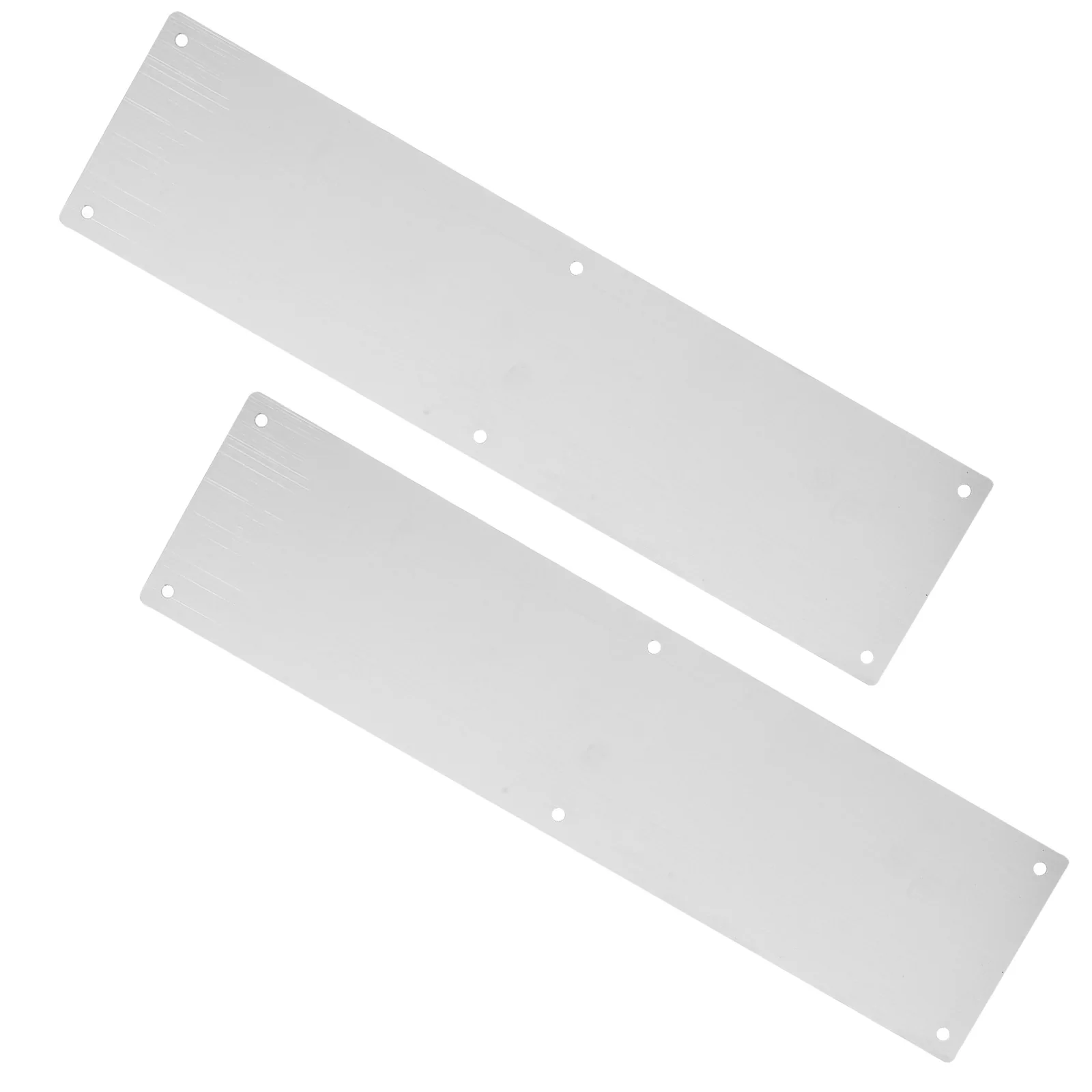 

1 Set Stainless Steel Door Kick Plate Decorative Durable Metal Door Protector Scratch Resistant Impact Resistant Easy Install