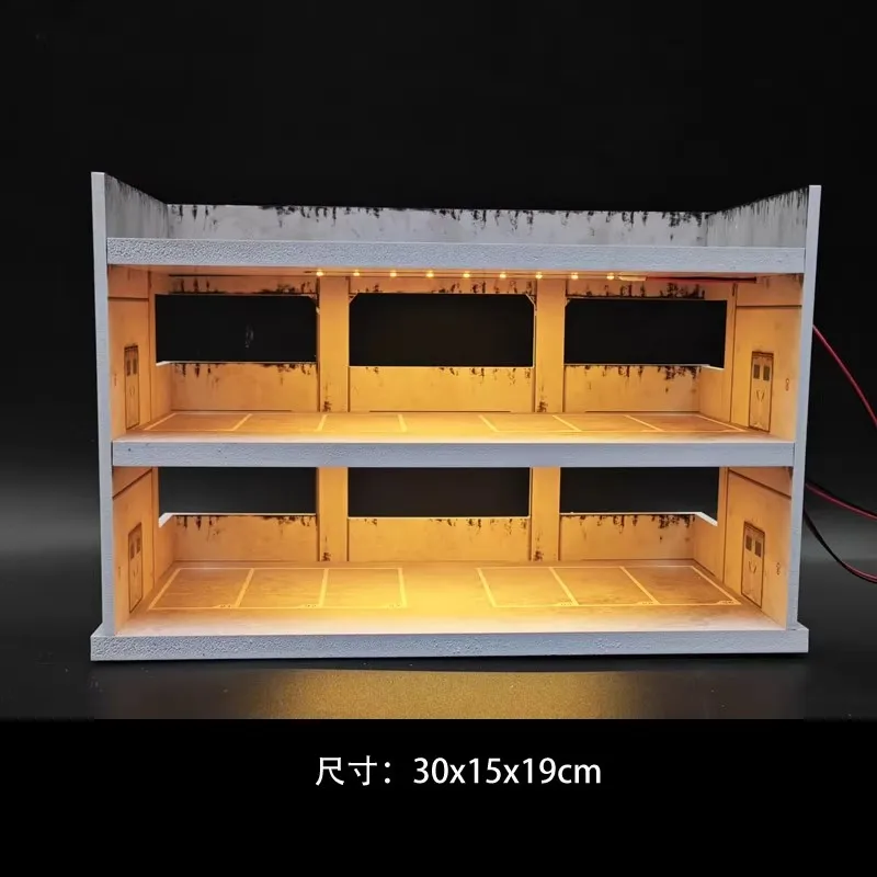 1/64 Rooftop Multi-Level Parking Scene Retro ParkingLot Model Car Miniature
