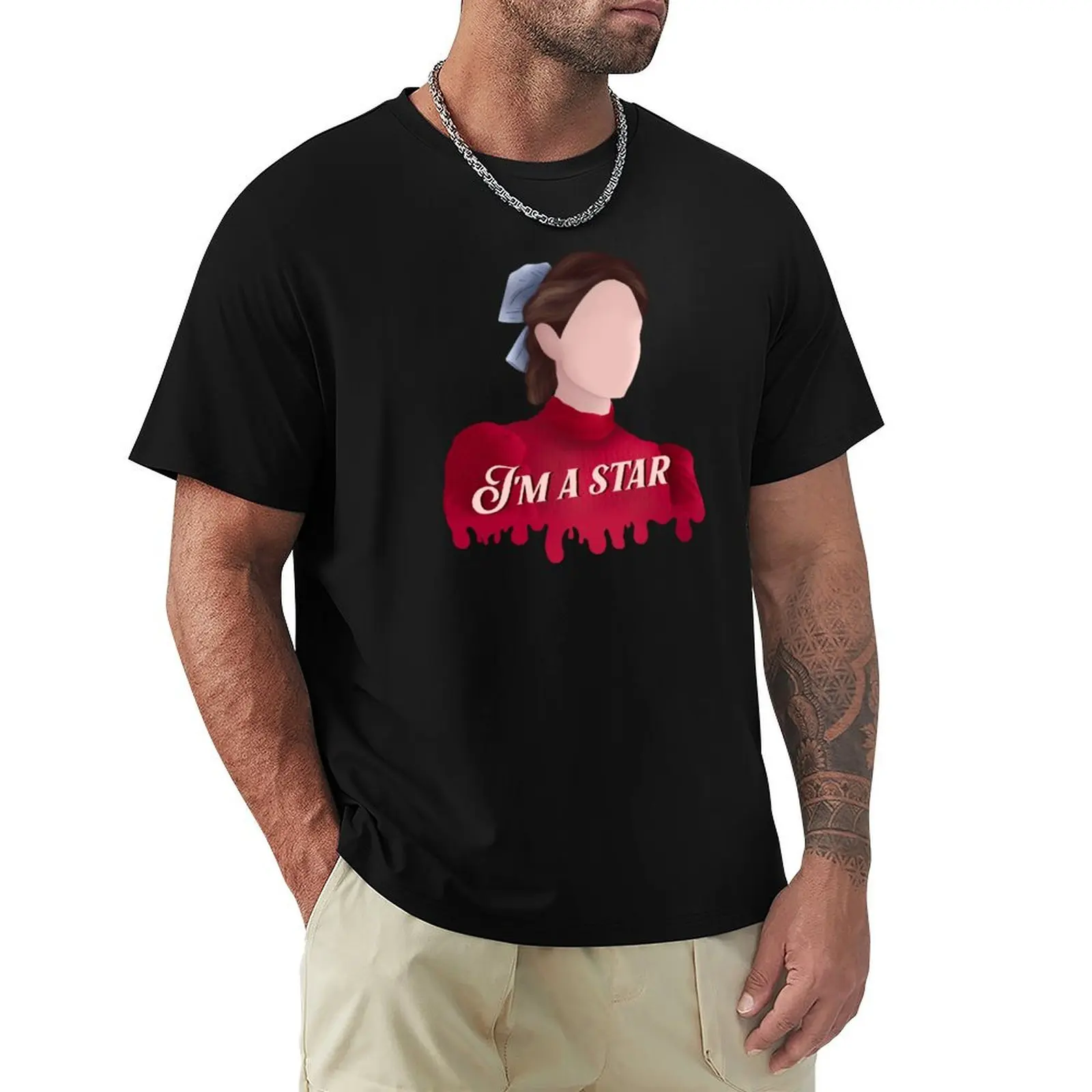 pearl im a star T-Shirt Big Size Short Sleeve Tee for Men