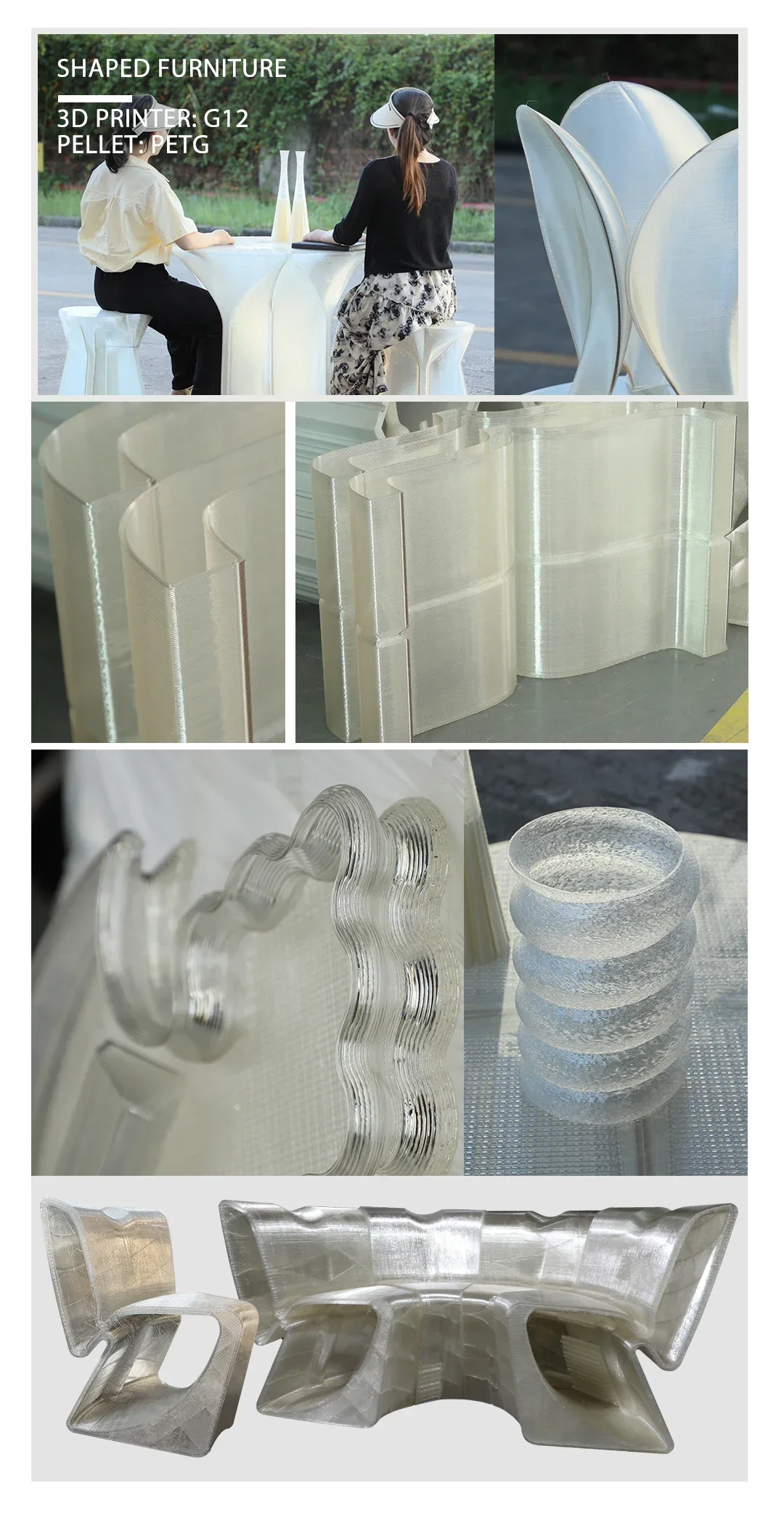 Piocreat G12 imprimante 3D industrielle pièces automobiles granulés d'imprimante 3D haut de gamme