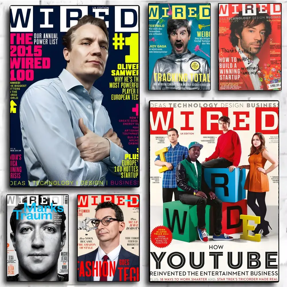 Tech Magazine Wired Poster Modern Home Decor & Interior Design | Wall Art Collection