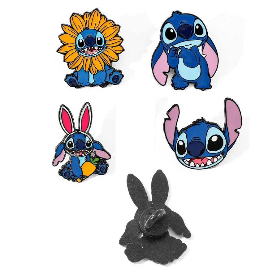 

Anime Disney Stitch Enamel Pin Brooches For children Lapel Pins Badge on Backpack DIY Clothes Accessories Fashion Child Gifts