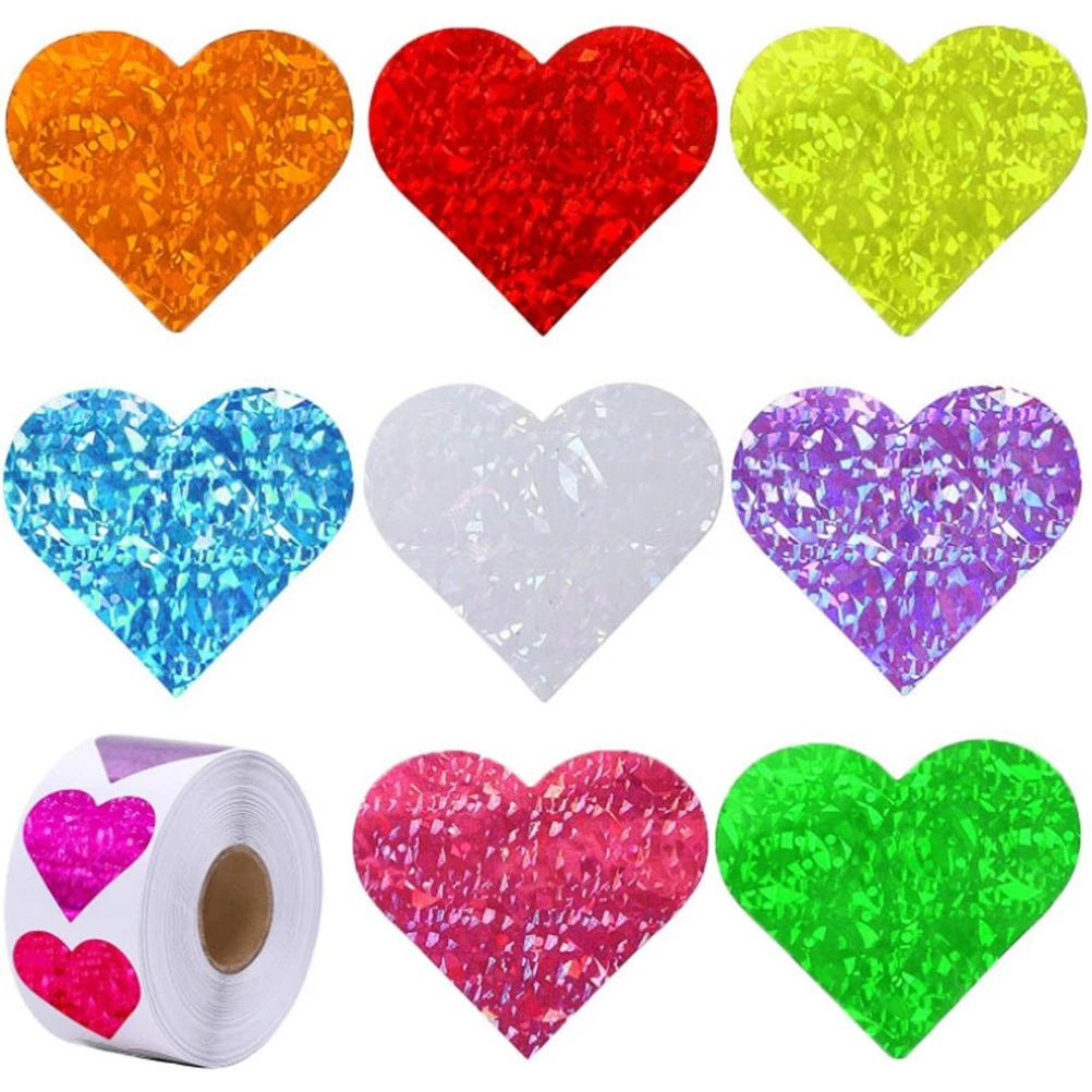 

Heart Shaped Adhesive Stickers Decorative Classroom Supplies Kids Accessory Reward Labels Valentine Teacher Gifts