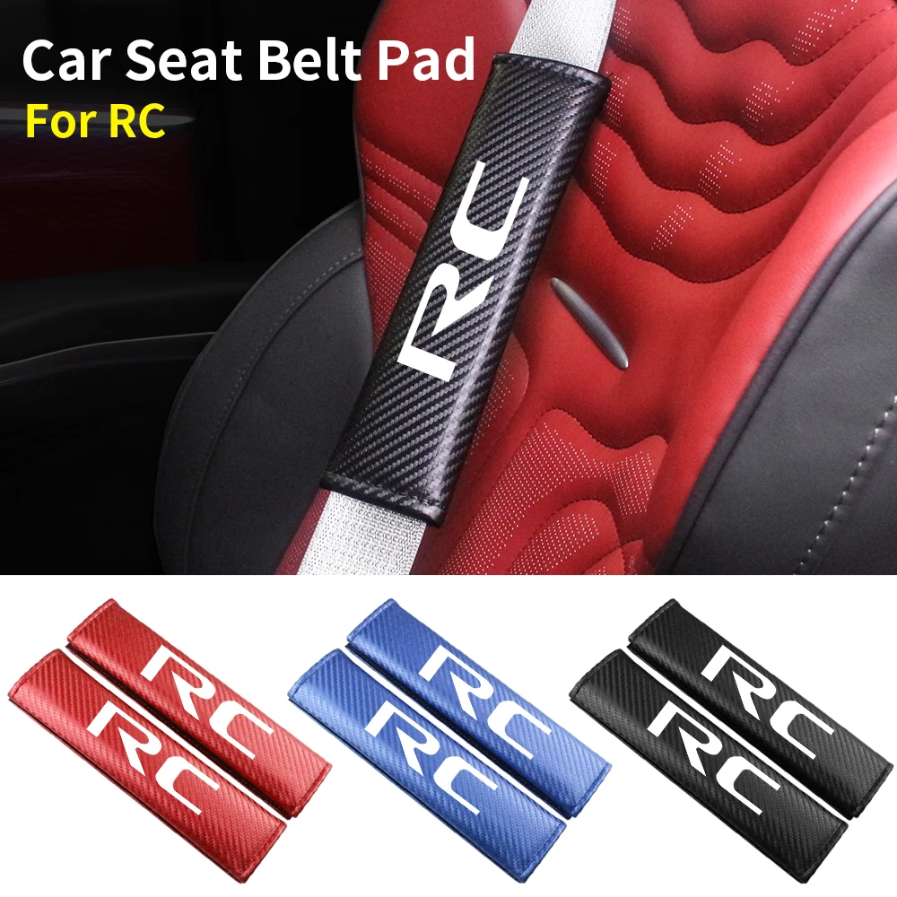

Car Safety Seat Belt Shoulder Protector Cover Breathable Protection Safety Belt Padding Pad Cushion For Lexus RC Car Accessories