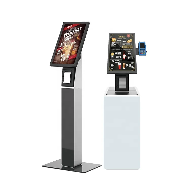 21.5 Inch Touch Screen Self Service Payment Self Ordering Kiosk for Fast Food McDonald's
