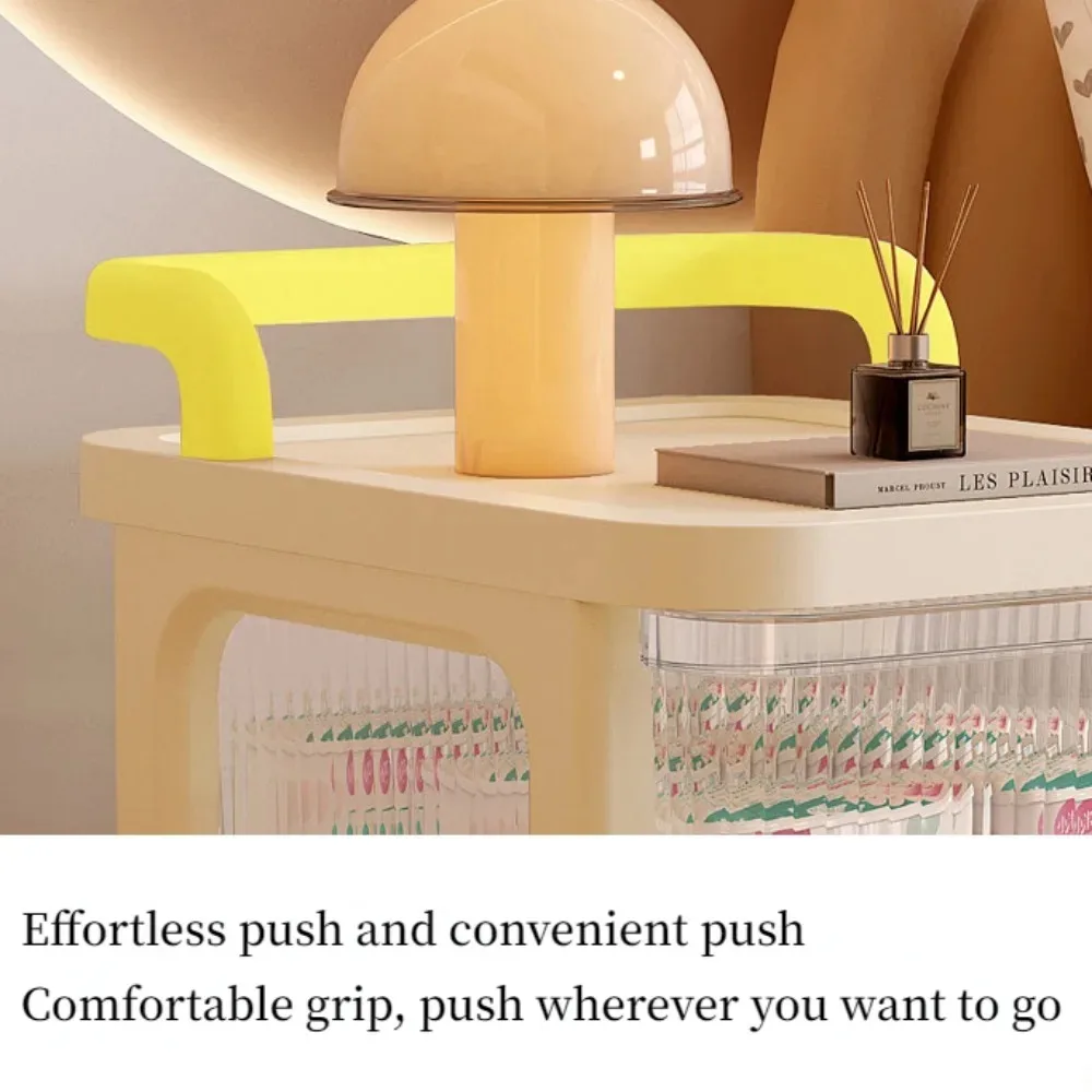 Transparent Trolley Drawer-Type Multi-Layer Acrylic Miscellaneous Drawer Mobile Kitchen Storage Storage Rack Snack Rack Trolley image 4