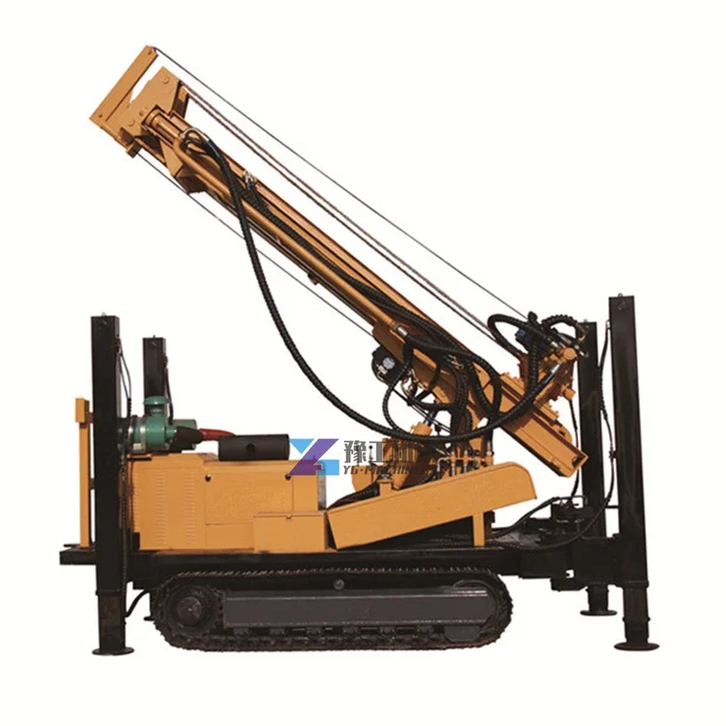 Hot Sale Pneumatic Water Well Drill Rig Machine 100M 300M 500M Drill Rig Water Well Hydraulic Motor Drilling Rig Price for US