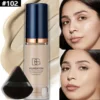 2PCS Full Coverage Matte Liquid Foundation Set 5