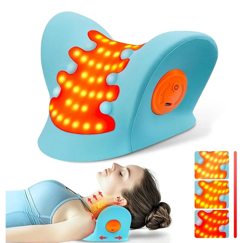 

Stretcher Heating Traction Cervical Massage Pillow Relieve Shoulder Massage Infrared Chiropractic Spine Stretcher