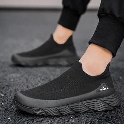 Socks Shoes Travel Leisure Men's Women's Sports Shoes Outdoor Walking Flying Woven Breathable Ultra-light Walking Shoes