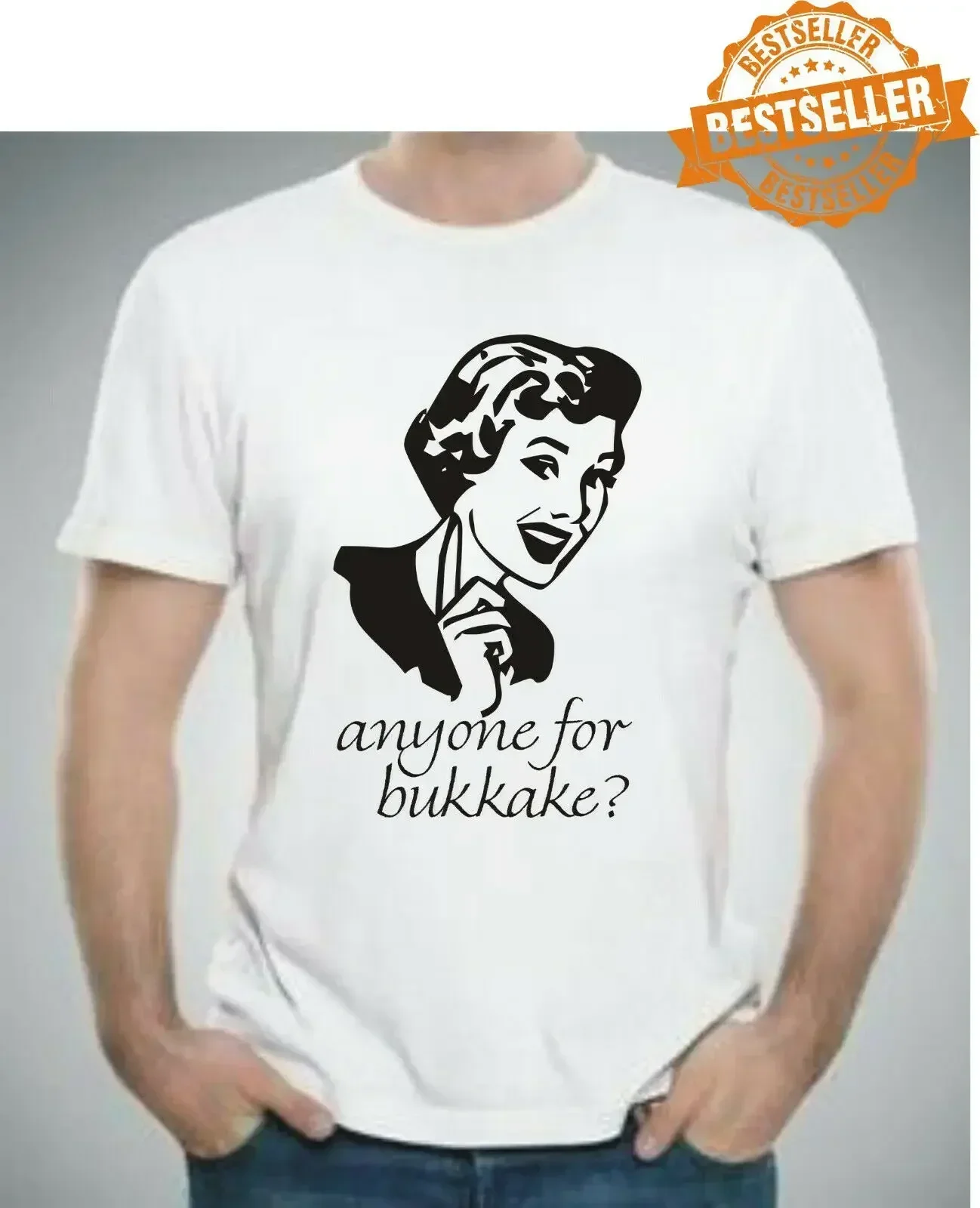 Camiseta ANYONE For BUKKAKE / Camiseta / Rude / Sex / Sperm / Holiday / Xmas / S-XXL