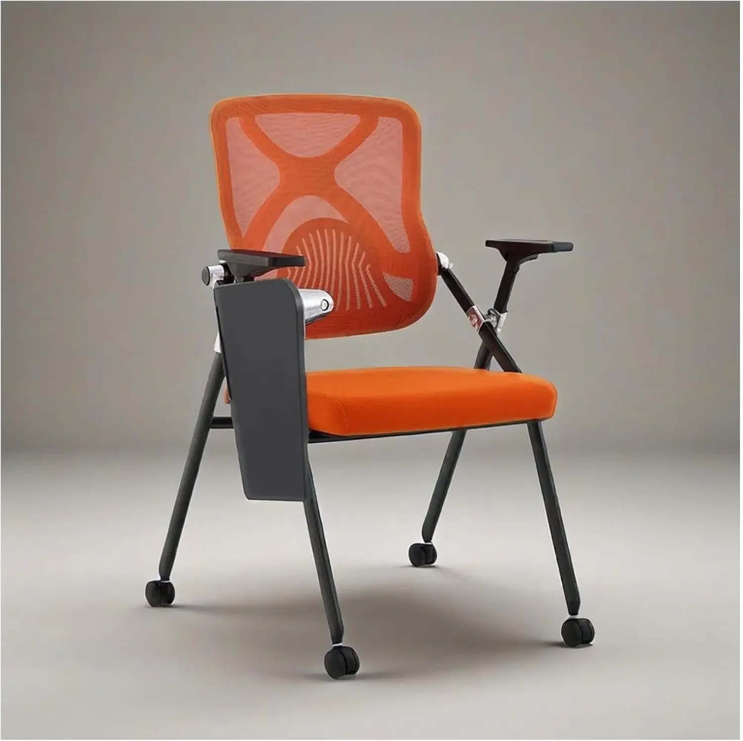 Student Chair with Tablet Arm, Stackable Padded Ergonomic Office Guest Chairs for Conference and Meeting Rooms