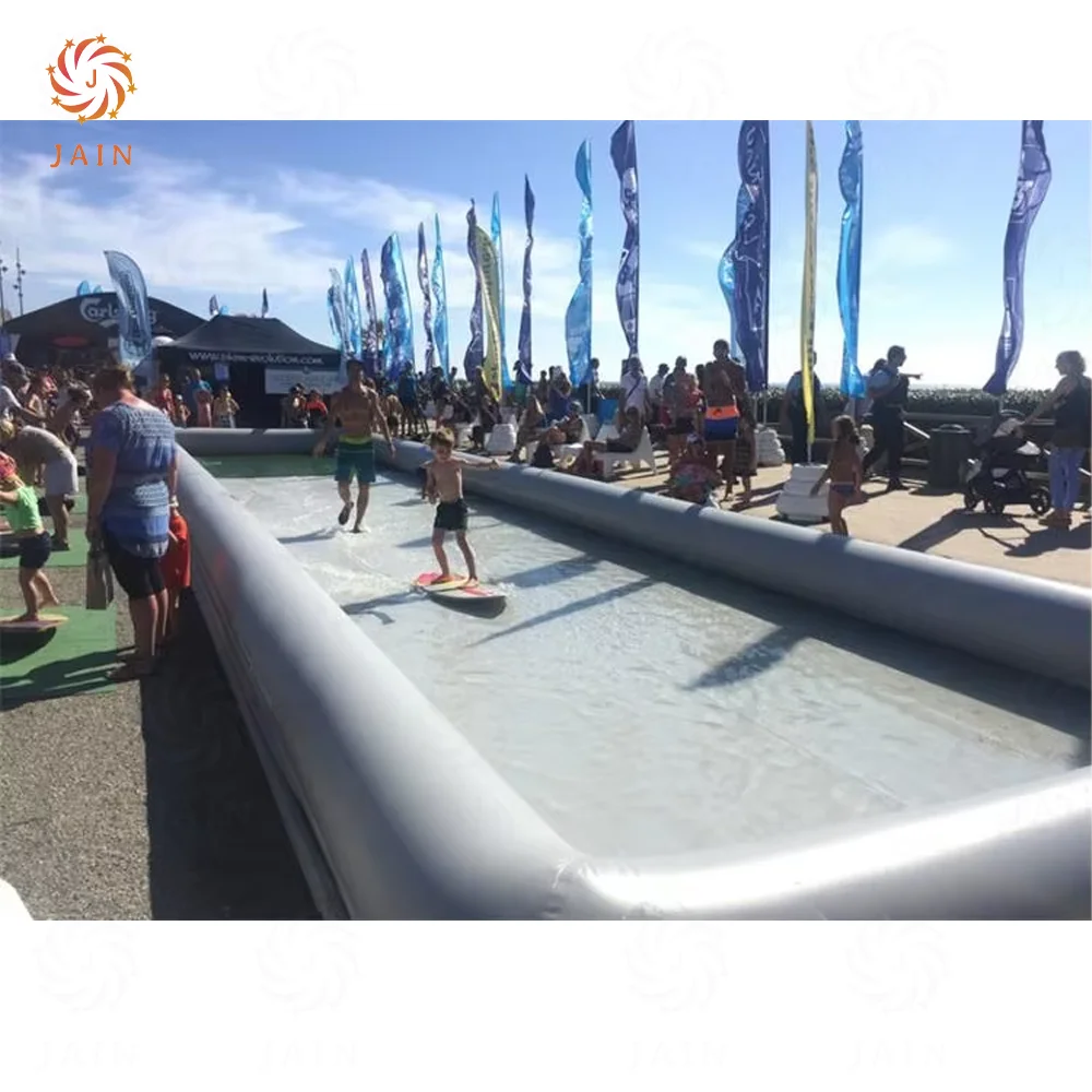 

10 м/33 фута надувной бассейн скимбордом/надувной водяной бассейн для серфинга для спортивных игр/надувной бассейн с вейкбордом для игр на открытом воздухе