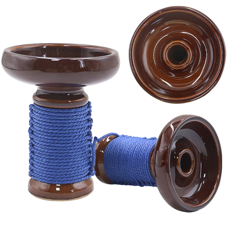 SY 1PC Hookah Single Hole Shisha Tobacco Bowl Tie Rope Style For Nargile Sheesha Narguile Chicha Cachimbas Head Accessories