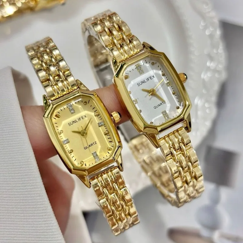 

Hot Selling Fashion Women Minimalist Square Quartz Watch Luxury Brand Stainless Steel Watches Clock Gift Dropshipping Relojes