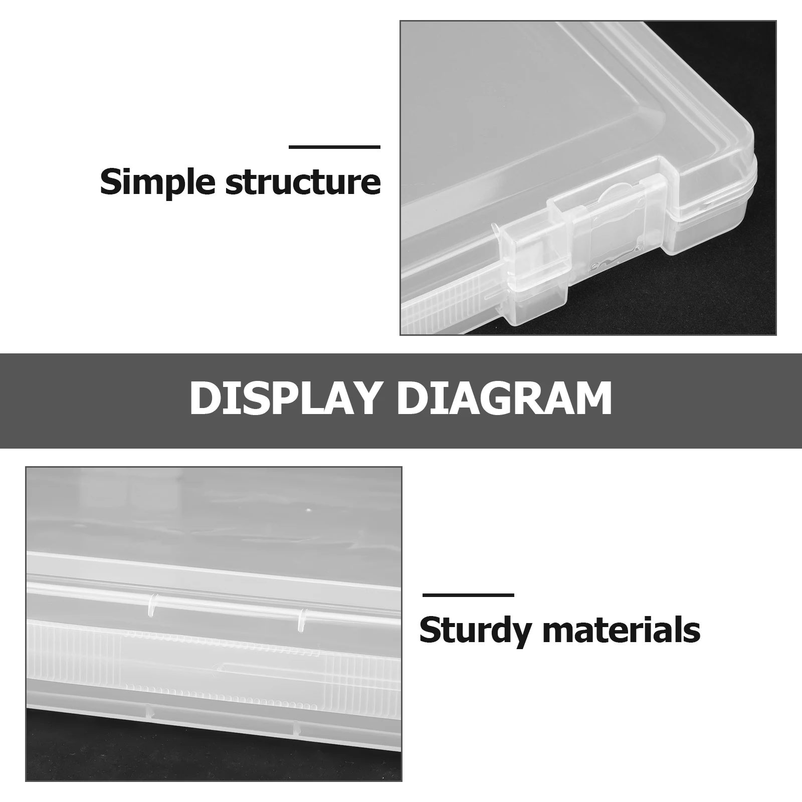

Sturdy Transparent File Box For Organizing Documents At Home Or Office Durable Plastic Storage Container With Quick Access