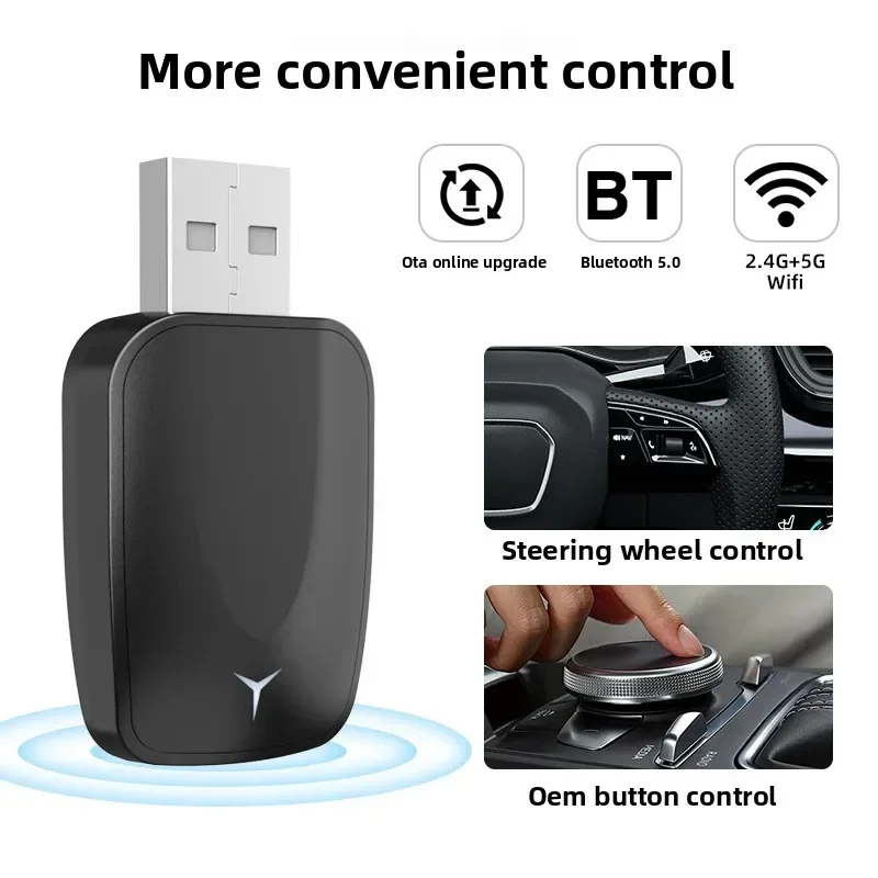 

ГОРЯЧАЯ НОВИНКА: Универсальный беспроводной CarPlay 2-в-1 для автомобиля, удобная автомобильная навигационная система, подключение Android Box с проводного к беспроводному CarPlay