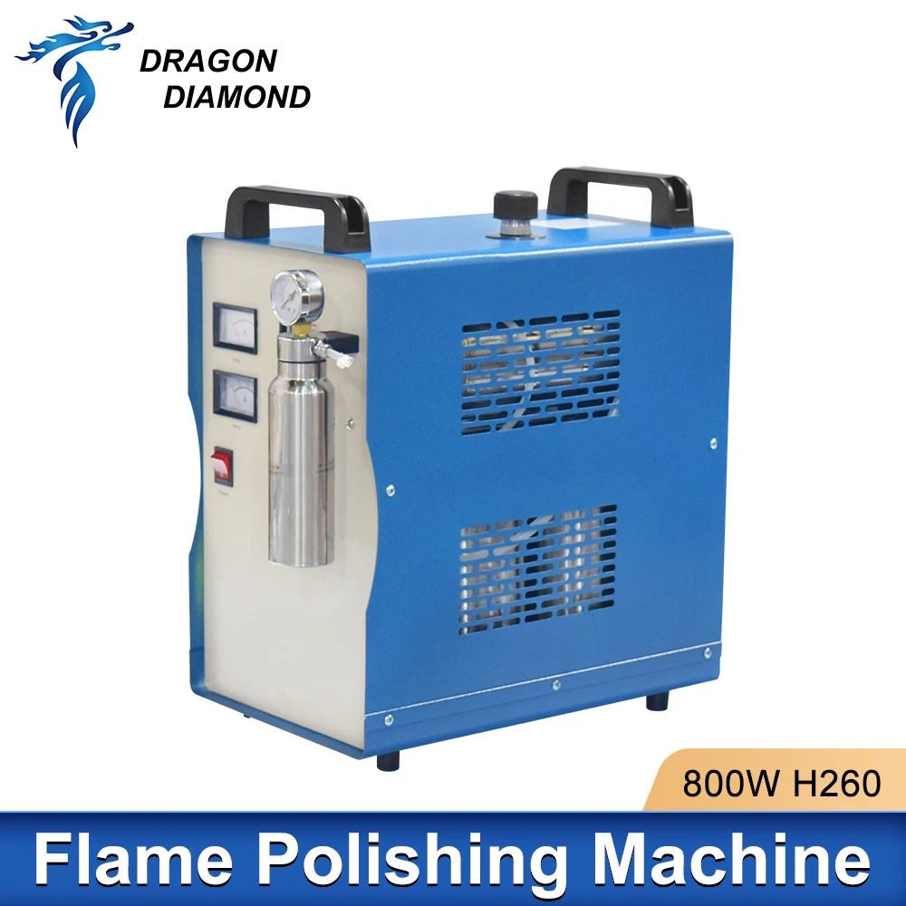 800W 220V Acrylic Flame Polishing Machine H260 Plexiglass Acrylic Electrolysis Water Welding Machine Hydrogen Oxygen Generator